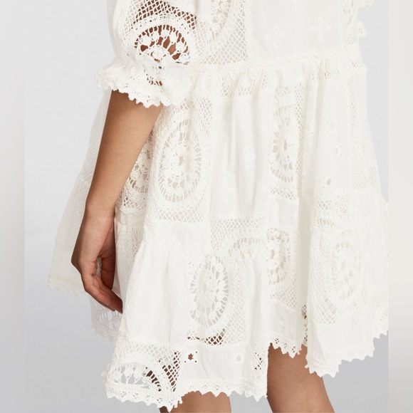 MAJE Crochet-Detail Mini Dress - Picture 3 of 6